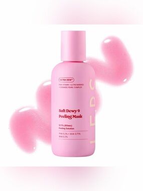LEPS Soft Dewy 9 Pink Wash Off Face Mask NEW